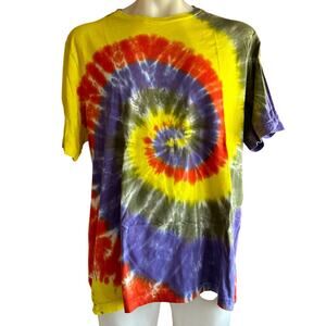 Mens Shirt Size XXL Tie Dye Spiral Classic Hippy Festival Vacation Beach Trippy